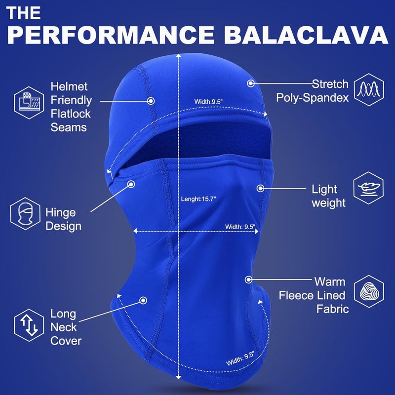 Beehow Store Winter Balaclava ski mask for Men Neck Warmer Windproof Full face mask for Women Thermal Cold Weather - Image 3